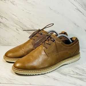 Goodfellow & Co Andres Brown Leather Oxford Shoes Size 9.5